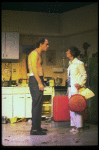 Actors John Malkovich and Mary Rausch in a scene from the off-Broadway revival of the play "True West." (New York)