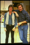 L-R) Actor/brothers Dennis and Randy Quaid from the off-Broadway revival of the play "True West." (New York)