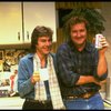 L-R) Actor/brothers Dennis and Randy Quaid from the off-Broadway revival of the play "True West." (New York)