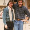 L-R) Actor/brothers Dennis and Randy Quaid from the off-Broadway revival of the play "True West." (New York)