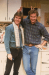 L-R) Actor/brothers Dennis and Randy Quaid from the off-Broadway revival of the play "True West." (New York)