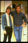 L-R) Actor/brothers Dennis and Randy Quaid from the off-Broadway revival of the play "True West." (New York)