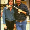 L-R) Actor/brothers Dennis and Randy Quaid from the off-Broadway revival of the play "True West." (New York)