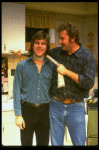 L-R) Actor/brothers Dennis and Randy Quaid from the off-Broadway revival of the play "True West." (New York)