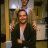 B-T) Actor/brothers Dennis and Randy Quaid in a scene from the off-Broadway revival of the play "True West." (New York)
