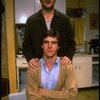 B-T) Actor/brothers Dennis and Randy Quaid in a scene from the off-Broadway revival of the play "True West." (New York)