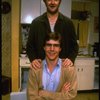 B-T) Actor/brothers Dennis and Randy Quaid in a scene from the off-Broadway revival of the play "True West." (New York)