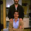 B-T) Actor/brothers Dennis and Randy Quaid in a scene from the off-Broadway revival of the play "True West." (New York)