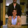 B-T) Actor/brothers Dennis and Randy Quaid in a scene from the off-Broadway revival of the play "True West." (New York)