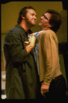 Actor/brothers Dennis and Randy Quaid in a scene from the off-Broadway revival of the play "True West." (New York)