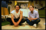 L-R) Actors Bruce Lyons and Dan Butler in a scene from the off-Broadway revival of the play "True West." (New York)