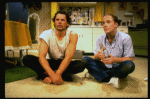 L-R) Actors Bruce Lyons and Dan Butler in a scene from the off-Broadway revival of the play "True West." (New York)