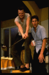 L-R) Actors Daniel Stern and Tim Matheson in a scene from the off-Broadway revival of the play "True West." (New York)