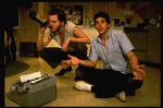 L-R) Actors Daniel Stern and Tim Matheson in a scene from the off-Broadway revival of the play "True West." (New York)