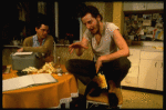 L-R) Actors Daniel Stern and Tim Matheson in a scene from the off-Broadway revival of the play "True West." (New York)