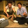 L-R) Actors Daniel Stern and Tim Matheson in a scene from the off-Broadway revival of the play "True West." (New York)