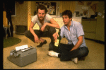 L-R) Actors Daniel Stern and Tim Matheson in a scene from the off-Broadway revival of the play "True West." (New York)