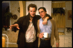 L-R) Actors Daniel Stern and Tim Matheson in a scene from the off-Broadway revival of the play "True West." (New York)