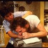 L-R) Actors Daniel Stern and Tim Matheson in a scene from the off-Broadway revival of the play "True West." (New York)