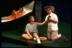 L-R) Actors John Glover, Anthony Heald and Nathan Lane in a scene from the Broadway production of the play "Love! Valour! Compassion!." (New York)
