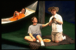 L-R) Actors John Glover, Anthony Heald and Nathan Lane in a scene from the Broadway production of the play "Love! Valour! Compassion!." (New York)
