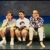 L-R) Actors Anthony Heald, Nathan Lane and John Benjamin Hickey in a scene from the Broadway production of the play "Love! Valour! Compassion!." (New York)