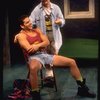L-R) Actors Randy Becker and Nathan Lane in a scene from the Broadway production of the play "Love! Valour! Compassion!." (New York)