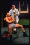 L-R) Actors Randy Becker and Nathan Lane in a scene from the Broadway production of the play "Love! Valour! Compassion!." (New York)