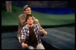 T-B) Actors John Benjamin Hickey and Anthony Heald in a scene from the Broadway production of the play "Love! Valour! Compassion!." (New York)