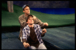 T-B) Actors John Benjamin Hickey and Anthony Heald in a scene from the Broadway production of the play "Love! Valour! Compassion!." (New York)