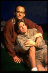 T-B) Actors John Benjamin Hickey and Anthony Heald in a scene from the Broadway production of the play "Love! Valour! Compassion!." (New York)