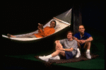 R-L) Actors John Glover, John Benjamin Hickey and Anthony Heald in a scene from the Broadway production of the play "Love! Valour! Compassion!." (New York)