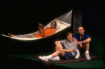 R-L) Actors John Glover, John Benjamin Hickey and Anthony Heald in a scene from the Broadway production of the play "Love! Valour! Compassion!." (New York)