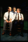 L-R) Actors John Benjamin Hickey, Justin Kirk and Anthony Heald in a scene from the Broadway production of the play "Love! Valour! Compassion!." (New York)