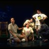 L-R) Actors John Benjamin Hickey, Justin Kirk, Stephen Bogardus, Nathan Lane and John Glover in a scene from the Broadway production of the play "Love! Valour! Compassion!." (New York)