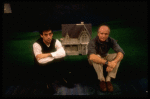 L-R) Director Joe Mantello and playwright Terrence McNally on the set of the Manhattan Theatre Club production of the play "Love! Valour! Compassion!." (New York)