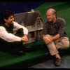 L-R) Director Joe Mantello and playwright Terrence McNally on the set of the Manhattan Theatre Club production of the play "Love! Valour! Compassion!." (New York)