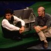 L-R) Director Joe Mantello and playwright Terrence McNally on the set of the Manhattan Theatre Club production of the play "Love! Valour! Compassion!." (New York)