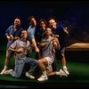L-R) Actors Nathan Lane, Stephen Spinella, Justin Kirk, John Glover, Stephen Bogardus and John Benjamin Hickey in a scene from the Manhattan Theater Club production of the play "Love! Valour! Compassion!." (New York)