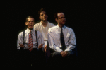L-R) Actors Stephen Spinella, Justin Kirk and John Benjamin Hickey in a scene from the Manhattan Theater Club production of the play "Love! Valour! Compassion!." (New York)