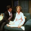 Actors James Naughton and Swoosie Kurtz in a scene from the Long Wharf Theatre production of the play "Who's Afraid Of Virginia Woolf?"