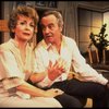 Actors Rosemary Prinz and Jack Lemmon in a scene from the Broadway production of the play "Tribute." (New York)