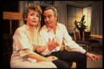 Actors Rosemary Prinz and Jack Lemmon in a scene from the Broadway production of the play "Tribute." (New York)
