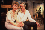 Actors Rosemary Prinz and Jack Lemmon in a scene from the Broadway production of the play "Tribute." (New York)