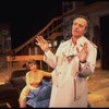 Actors Rosemary Prinz and Jack Lemmon in a scene from the Broadway production of the play "Tribute." (New York)