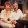 Actors Rosemary Prinz and Jack Lemmon in a scene from the Broadway production of the play "Tribute." (New York)