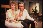 Actors Rosemary Prinz and Jack Lemmon in a scene from the Broadway production of the play "Tribute." (New York)