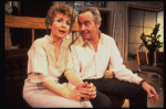 Actors Rosemary Prinz and Jack Lemmon in a scene from the Broadway production of the play "Tribute." (New York)