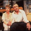 Actors Rosemary Prinz and Jack Lemmon in a scene from the Broadway production of the play "Tribute." (New York)