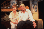 Actors Rosemary Prinz and Jack Lemmon in a scene from the Broadway production of the play "Tribute." (New York)